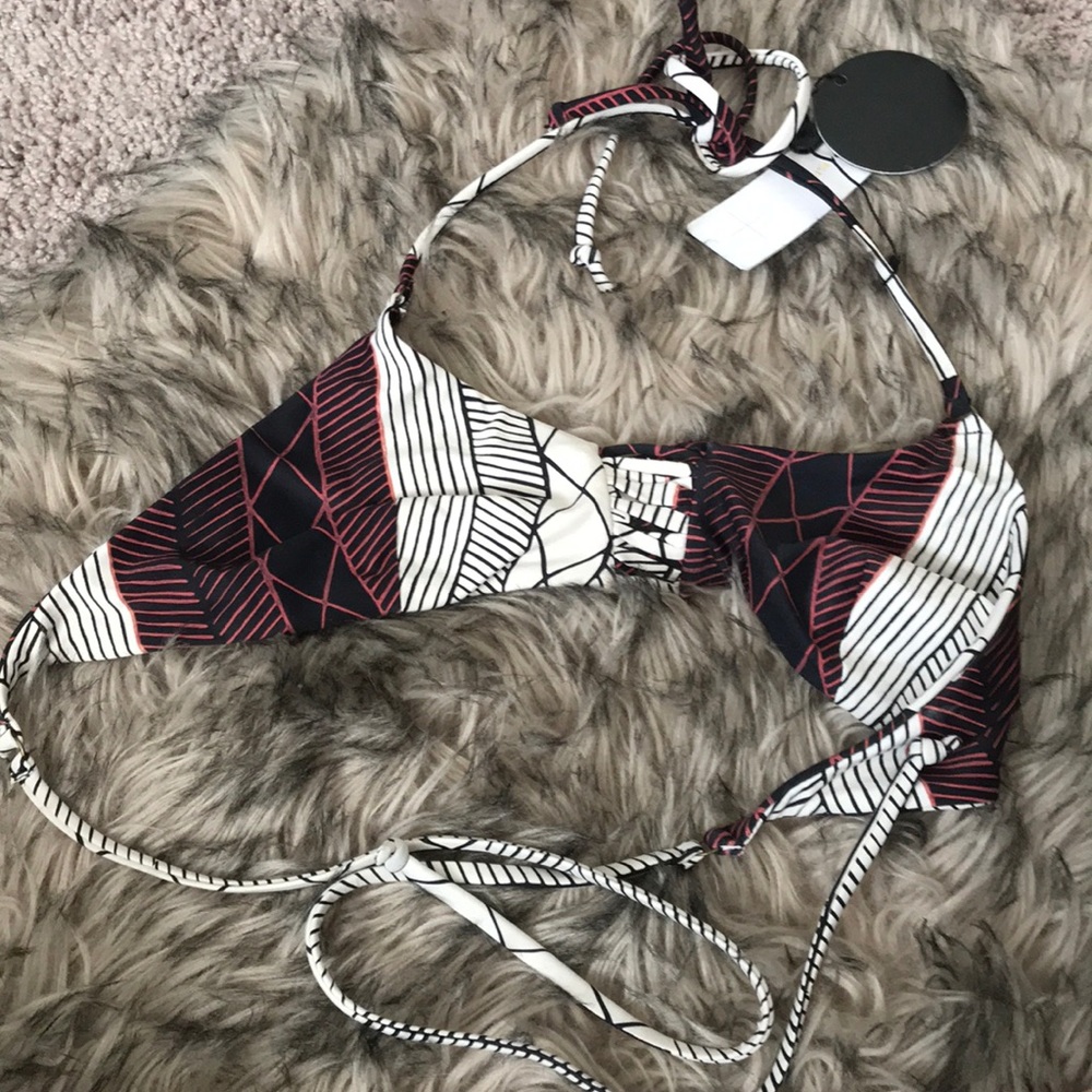 Amuse Society tie up bikini top